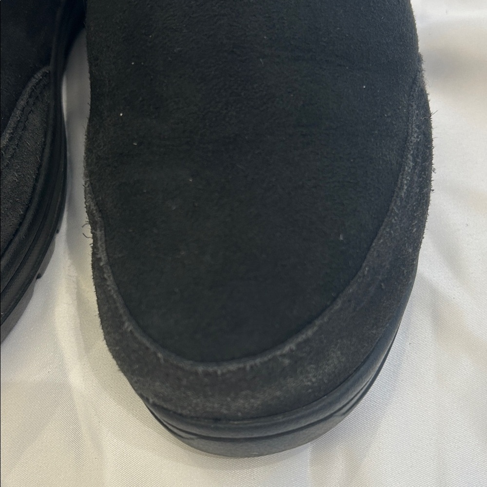 Ugg Black Winter Boots With Patterned Accents - image 5